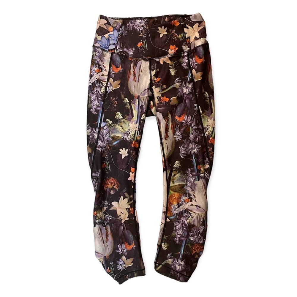 Calia by Carrie Underwood Ruched Floral Cropped Leggings